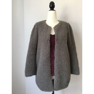 Wilfred Grey Laboratoire Shearling Sherpa Coat